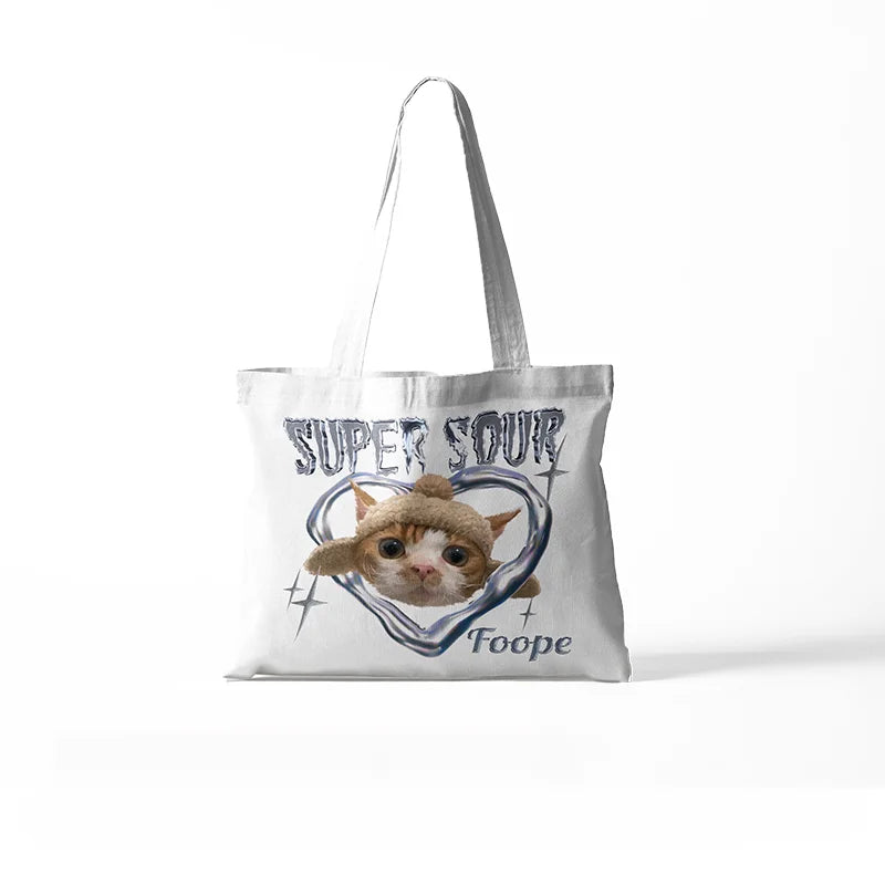 Custom Pet Simple Canvas Bags - Super sour
