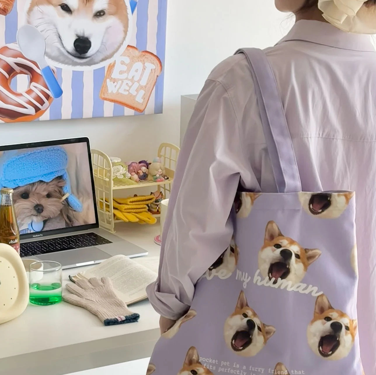 Custom Pet Simple Canvas Bags
