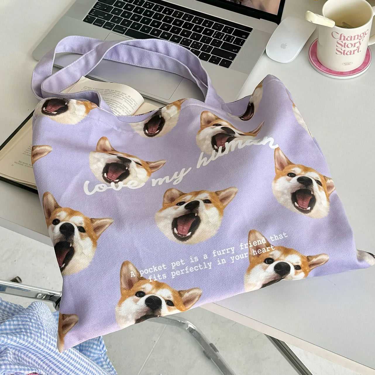 Custom Pet Simple Canvas Bags