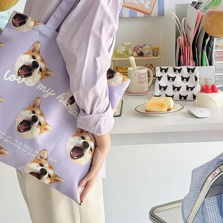 Custom Pet Simple Canvas Bags