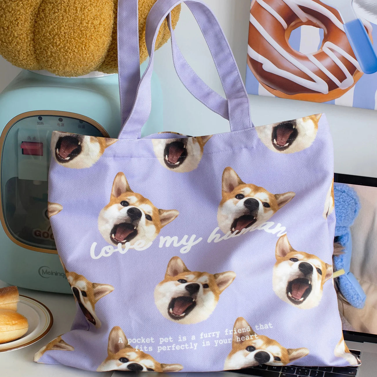 Custom Pet Simple Canvas Bags