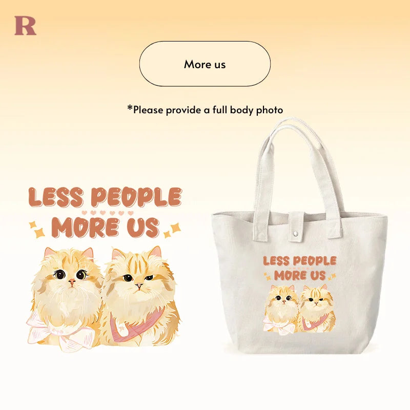 Custom Pet Tote Bag - Thick Cotton - More us
