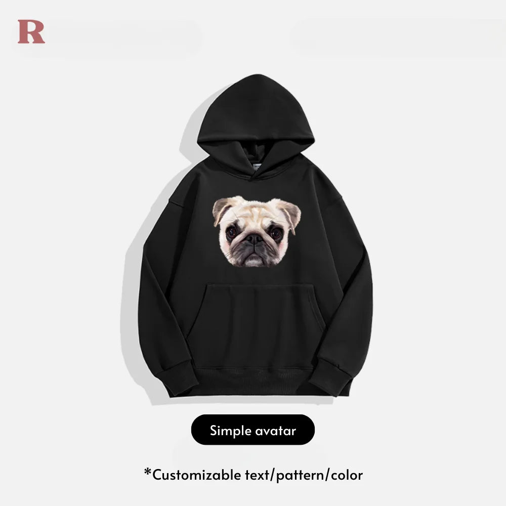 Personalized Pet Photo Hoodie - Thick
