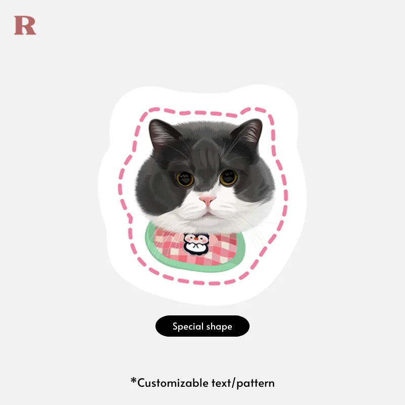 Personalized Pet Portrait Pillow - Special shape