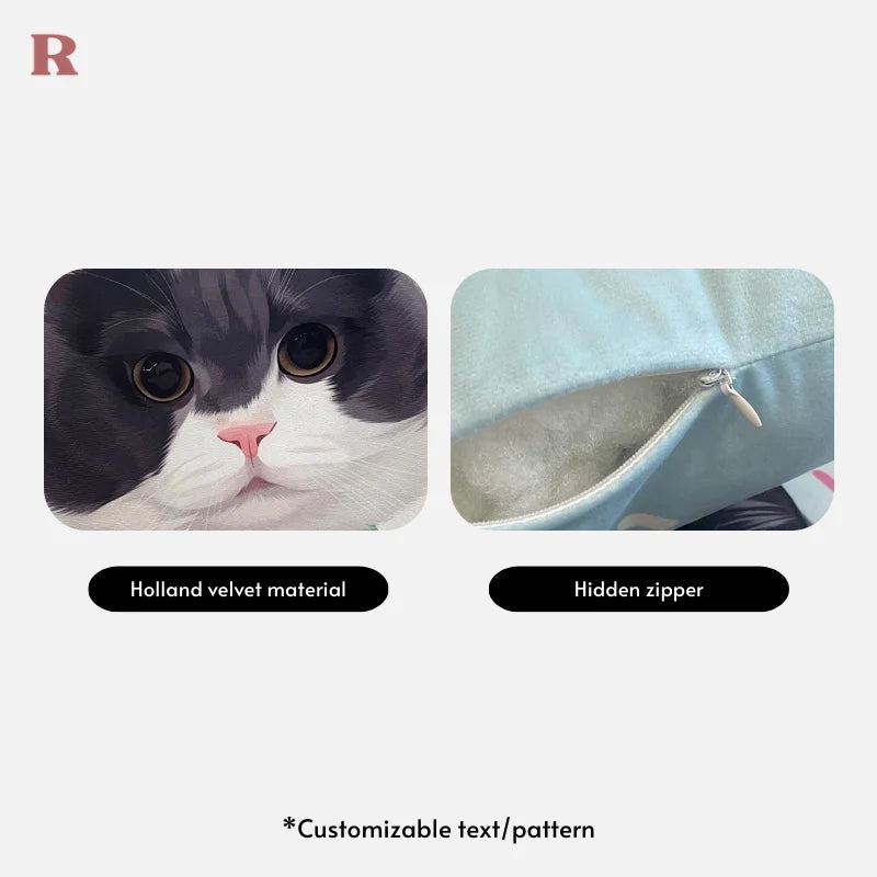 Personalized Pet Portrait Pillow