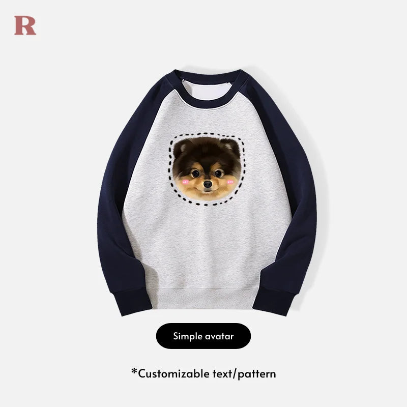 Personalized Pet Pullover Sweatshirt - Simple avatar