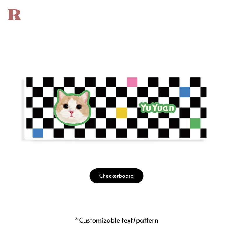 Rectangular Velvet Soft Non-slip Floor Mat - Checkerboard