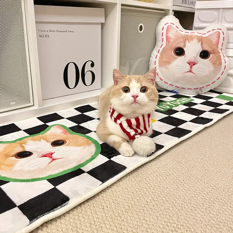 Rectangular Velvet Soft Non-slip Floor Mat